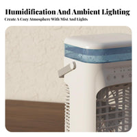 Desktop Water Cooling Fan Humidifier Function Desktop Air Chiller Quiet Mini Misting Fan for Office Workers, Bedroom, Dorm Room