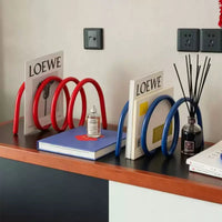 Spiral Book Stand Colorful Desktop Book Stand Modern Reading Accessory for Study Room