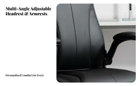 Reclining managerial Chair with Footrest Thickly Padded Computer Recliner Adjustable Height sturdy Duty for Students, Study Room