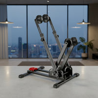 Compact Floor Bike Stand Indoor Foldable Bike Stand Sturdy Floor Storage Rack Long-Lasting for Cyclists