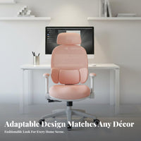 Ergonomic Desk Seat Compact Size Swivel Chair Adjustable Armrests for Study Room