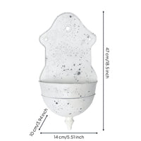 wall Planter Weathered Finish Wall-Mounted Flower Pot Hanging Distressed Iron Planter