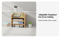 Multitier Desktop Organizer Multifunctional Desk Shelf long-lasting for Dorm Room