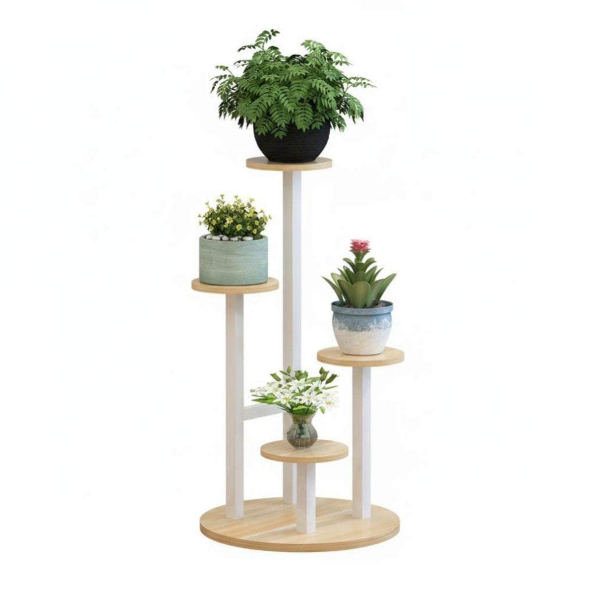 Multi-Tier Plant Stand Freestanding Indoor Furniture Stable framework for Study