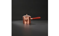 Copper Pitcher with Wooden Handle Hammered Tea Pitcher with Handle Heat-Resistant Gravy Boat