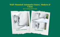 Touchless Automatic Detector Faucet, Wall-Mounted Infrared movement detector, Water-Saving Bathroom Sink Tap