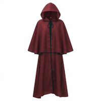 Hooded Cloak Maxi Cape, Fancy Dress Costume Halloween, Hooded Cloak Maxi Polyester, Fancy Dress Costume for Party Goers