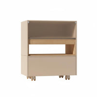 Wheeled Utility Shelf Space-Saving Convertible Rolling Cabinet for Narrow Areas
