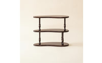 3-Tier Shelf Compact Curved Shelf Decorative for Living Room, Collectors
