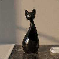 Desktop Feline Decor Rounded Base Home Decoration Modern