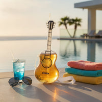 Beer Bottle Guitar Toy Transparent Musical Instrument Prop Lightweight Accessory for Partygoers, Costume Parties, Concerts