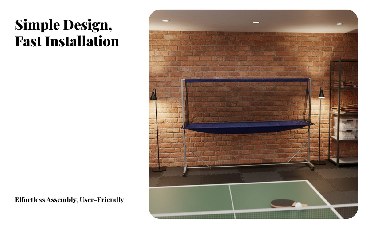 Table Tennis Ball Collection Net Sturdy Construction Table Tennis Ball Collect Net Stable Frame Athletic Gear for Instructor Es, Indoor, Game Rooms
