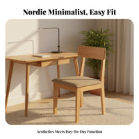 Nordic design Upholstered Wooden Chair Minimalist Design Seating Furniture Ergonomic spinerest Accent Seat Sturdy Frame for Homeowners, Restaurant Owners, Interior Designers, Dining Room, Kitchen, Cafe, Home Office