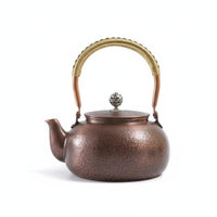 Hammered Copper Teapot Decorative Vintage Design Tea Kettle Long-Lasting