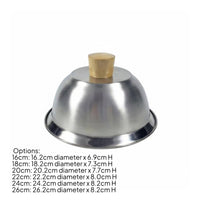 Stainless Steel Burger Cover Multi-Purpose Griddle Steaming Cover for BBQ, Chefs