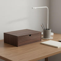 Desk Drawer Organizer Rustic Design Wood Storage Drawers Space-Saving for Office