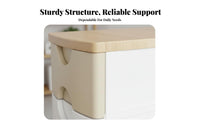 Space-Saving Wood Top Plastic Drawer Cabinet Multifunctional Multi-Layer Storage Unit Clutter-Unrestricted Organization Freestanding Drawer Organizer Minimalist Design for Students, Homeowners, Office Workers, Kids Room, Bedroom, Closet, Bathroom
