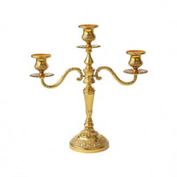 Ornate Candle Holder Lustrous Rose Relief Candle Holder Shiny Finish