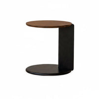 2 Pieces Round Nesting Tables Modern Design Nesting Table Set Sturdy Construction adaptable Use for Homeowners, Bedroom, Office