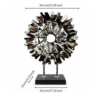 Radiant Sculpture Textured House Decoration Modern