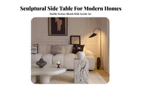 spiral Pedestal Table Space-Saving Abstract Sculpture Easy to Maintain