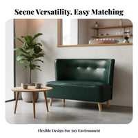 2-Seater Upholstered Banquette Nordic Design Booth Seating Minimalist design Easy Assembly for Restaurant Managers, pairs