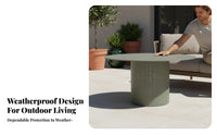 Lounge Sectional and Table Set Waterproof L-Shaped Sectional Couch Sun-Resistant Outdoor Furniture for Villa Owners, Families, Balcony, Terrace, Porch