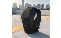 Expandable Motorcycle Tail Bag Hard Shell Motorcycle Rear Seat Bag Large Capacity Backpack Multifunctional for Commuters, Outdoor Riding, Daily Commuting