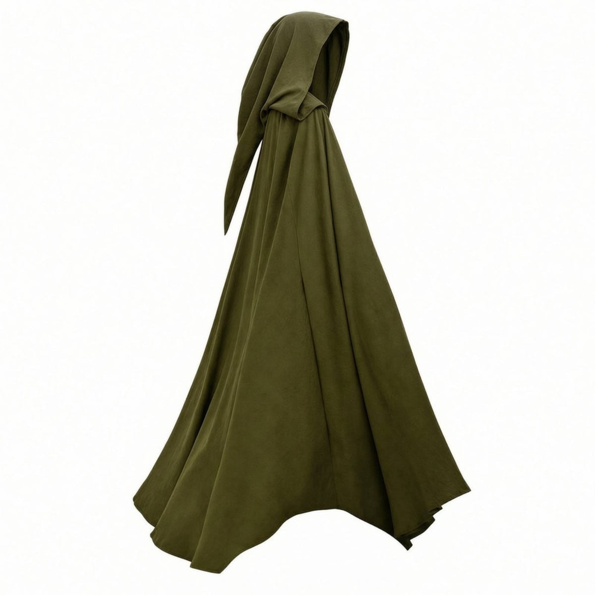 Medieval Hooded Cloak Long Pointed Hood Cape Elegant Medieval Robe for Halloween