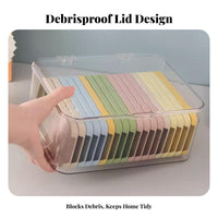 Transparent Multicompartment Storage Box transparent Design Desktop Accessory