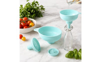 Detachable Funnel with Attachments Long-Handled Plastic Funnel Set Easy to Clean Food Grade for Bottle Filling, Canning