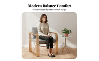 Nordic design Upholstered Iron Frame Armchair Minimalist Design Reception Set adaptable Combination Lounge Seating Sturdy Construction for Business Owners, Office Managers, Interior Designers, Cafe, Living Room