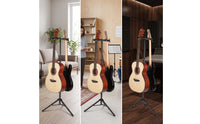 Floor Guitar Stand Non Slip Tripod Guitar Stand Secure for Artists, Home Rehearsal Music Studio