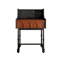 Bedside Vanity Cabinet French aesthetic Dressing Table Storage Drawer Cushioned Stool Included for Teens