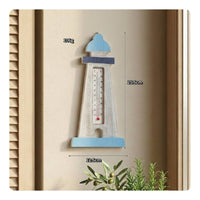 MarineShaped Thermometer Rustic Finish Wooden Wall Thermometer Beach Theme