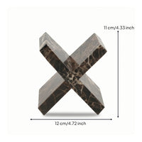 Geometric Sculpture Polished Marble Sculpture Architectural for Reception Area