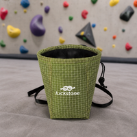 Climbing Chalk Bag, Bouldering Chalk Bag with Drawstring Closure, Abrasion Resistant Textile, 16x13x6cm for Rock Climbing