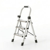 3 Step Ladder Foldable Folding Step Ladder Lightweight for Seniors
