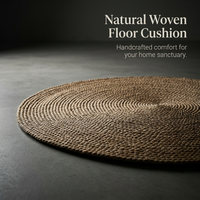 Oval Handwoven Jute Mat, Braided Jute Round Rug, Jute Floor Mat for Entryway, Bohemian Decor Enthusi - Image 8