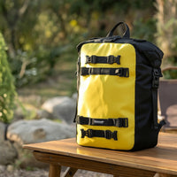 Structured Motorcycle Luggage Bag Soft-Sided Motorcycle Bag with Mounting Straps Heavy-Duty Tear-Resistant for Motorcyclists, Commuters, Weekend Rides