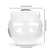Anti-Bite Cat Grooming Helmet Breathable Cat Muzzle with Face Opening Lightweight Pet Guarding Hood Safe for Bathing