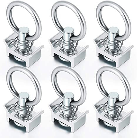 Stainless Steel Speaker Hanging Ring with Yellow and White Buckles for Rigging and Lighting