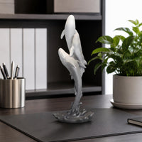 Sea Creature Statue Modern Aesthetic Sea Creature Sculpture Collectible for Desk