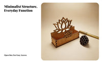 Lotus Flower Desk Organizer Versatile Storage Box for Office