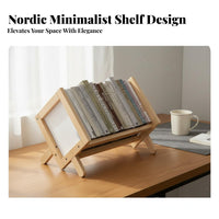 Desktop Bookshelf Space-Saving Design table Book Rack Multipurpose table Book Holder for Students, Office, Study Room