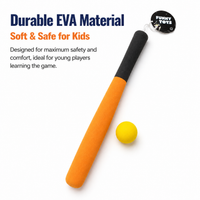 Toy Baseball Set for Kids, EVA Foam Bat & Sphere, Lightweight Childrens Baseball Toy, Parent Child Indoor Outdoor Sports Set