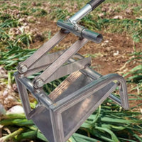 Double Blade Garlic Cutter Multi-Function Garlic Base Cutter Easy to Use Crop Cutting Tool for Farmers, Gardeners, Harvest Time, Farmland