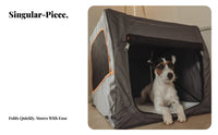 Foldable Fabric Pet Crate Portable Dog Kennel Water-Resistant Base for getaway
