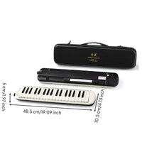 Easy to Carry 37-Key Melodica Beginner Friendly Student Melodica Clear Sound Portable Keyboard Wind Instrument Lightweight for Students, Beginners, Practice
