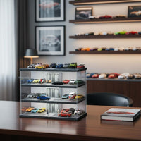 1:64 Parking Garage Display Dust Protection Mini Parking Lot Model for Desk